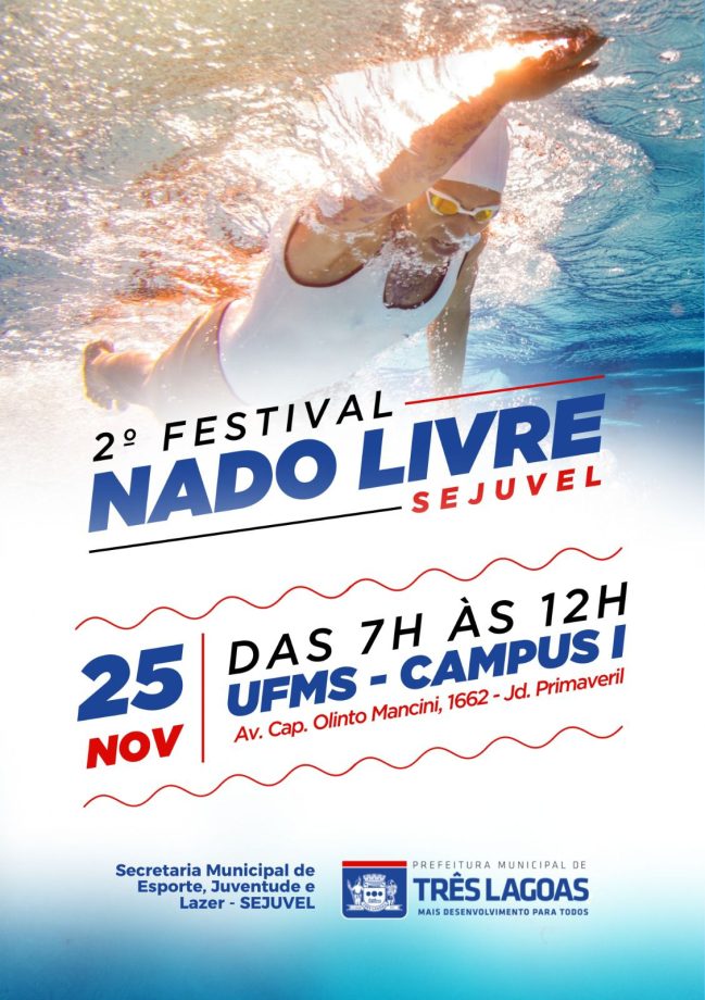 TL abre inscrições para o 2ª Edição do Festival de Nado Livre