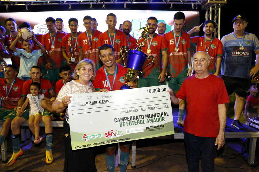 Equipe Assomasul é campeão do Campeonato Municipal de Futebol Amador