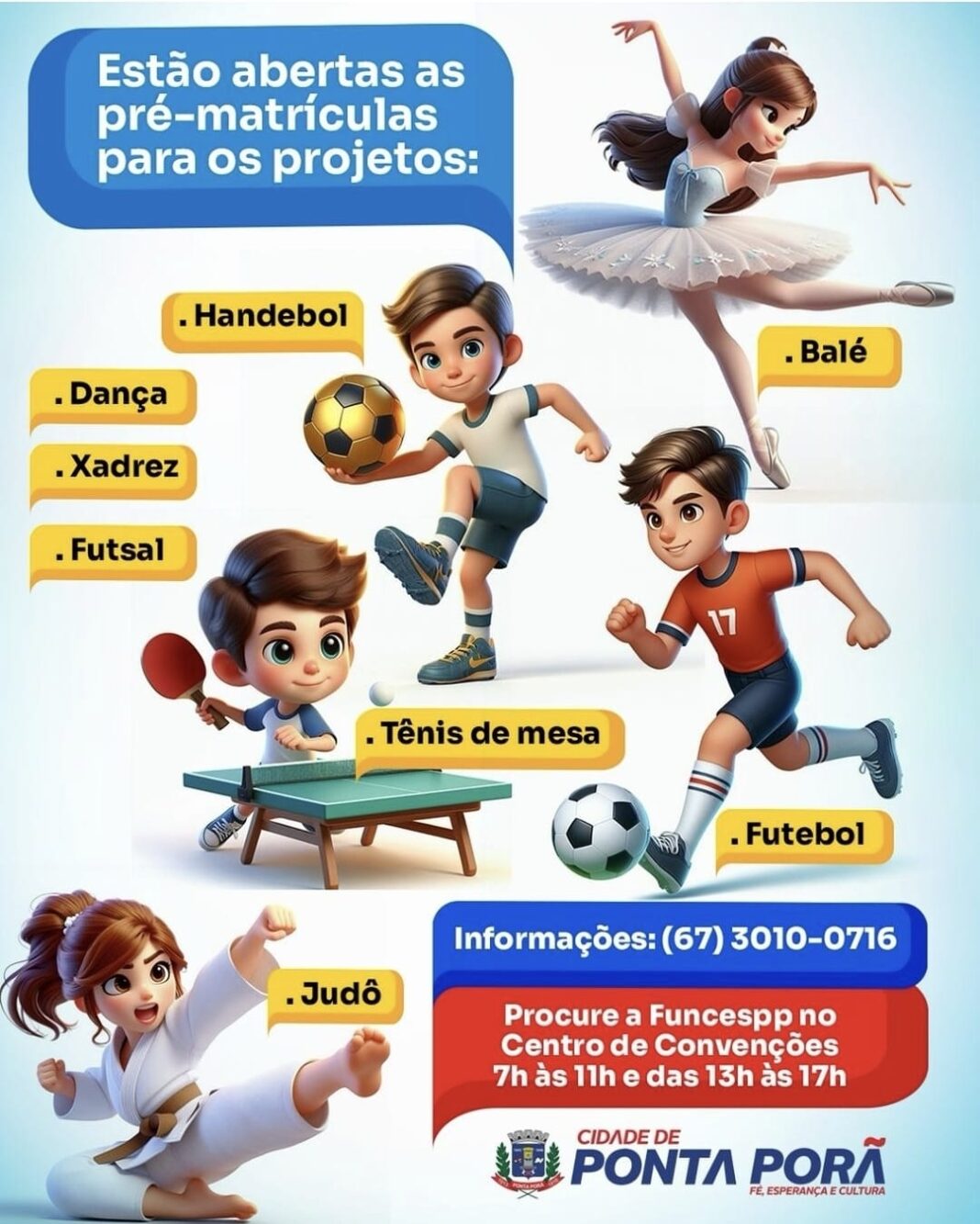 FUNCESPP abre pré-matrícula para diversos projetos em Ponta Porã