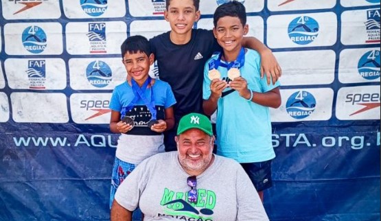 Três Lagoas faturou ouro e prata no Torneio Regional de Natação