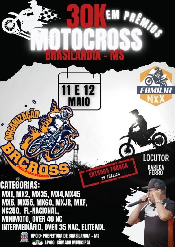 Brasilândia sedia a 2ª Etapa Copa Oeste Paulista de Motocross