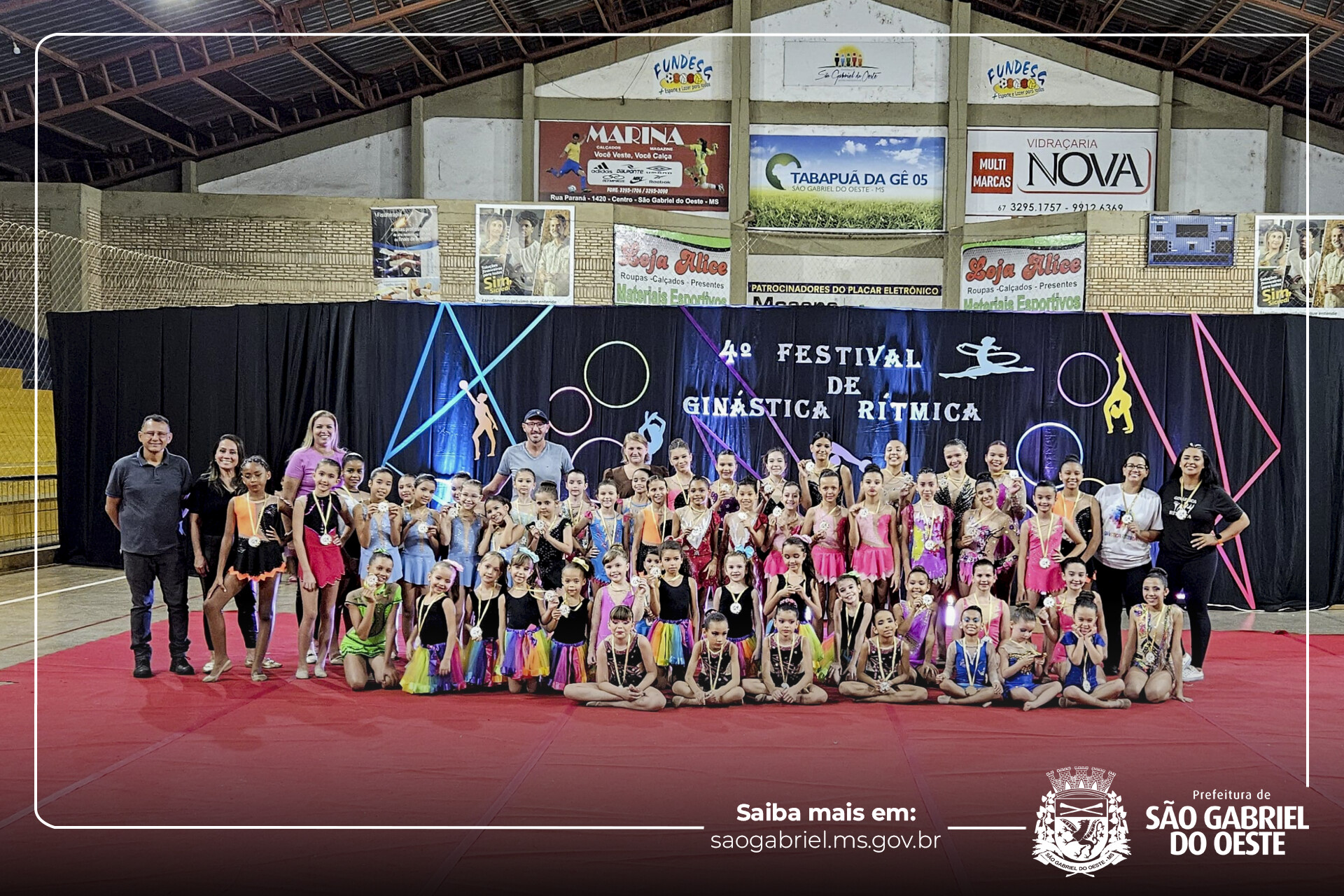 Prefeitura de São Gabriel do Oeste promoveu 4º Festival de Ginástica Rítmica