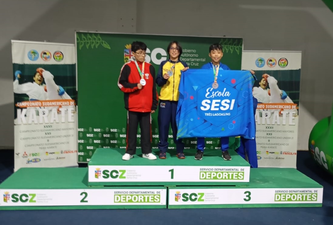 Aluno da Escola Sesi conquista bronze no Sul-Americano de Karatê
