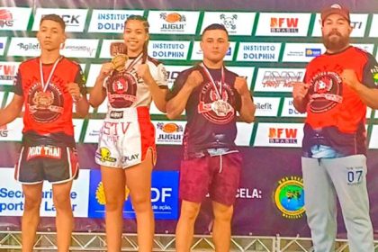 Três Lagoas conquista ouro e bronze no Campeonato Brasileiro de Muay Thai