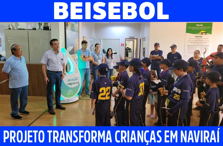 Projeto transforma crianças através do beisebol em Naviraí