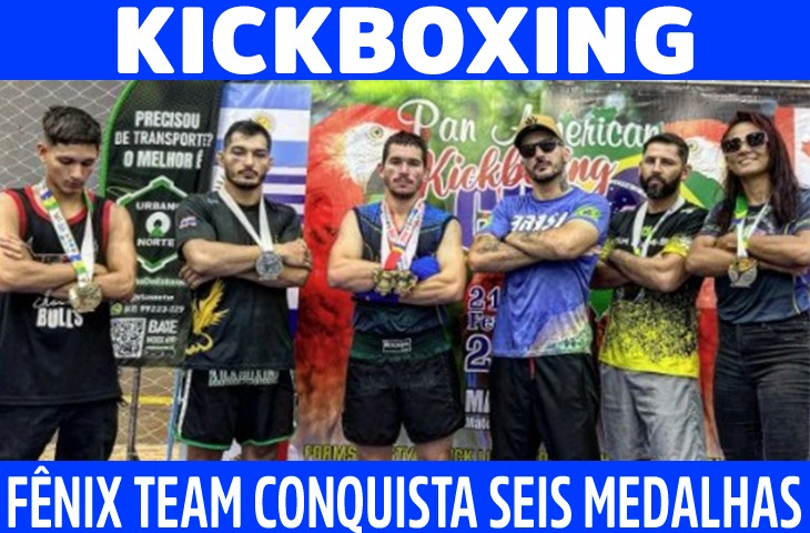 Fênix Team conquista seis medalhas em competições simultâneas de kickboxing