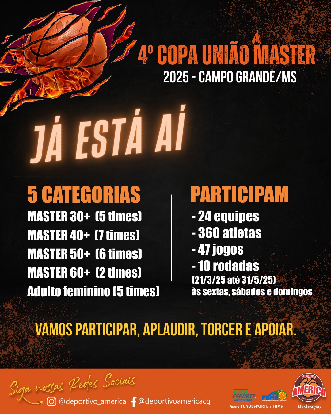 Começa na próxima sexta a disputa da Copa União Máster