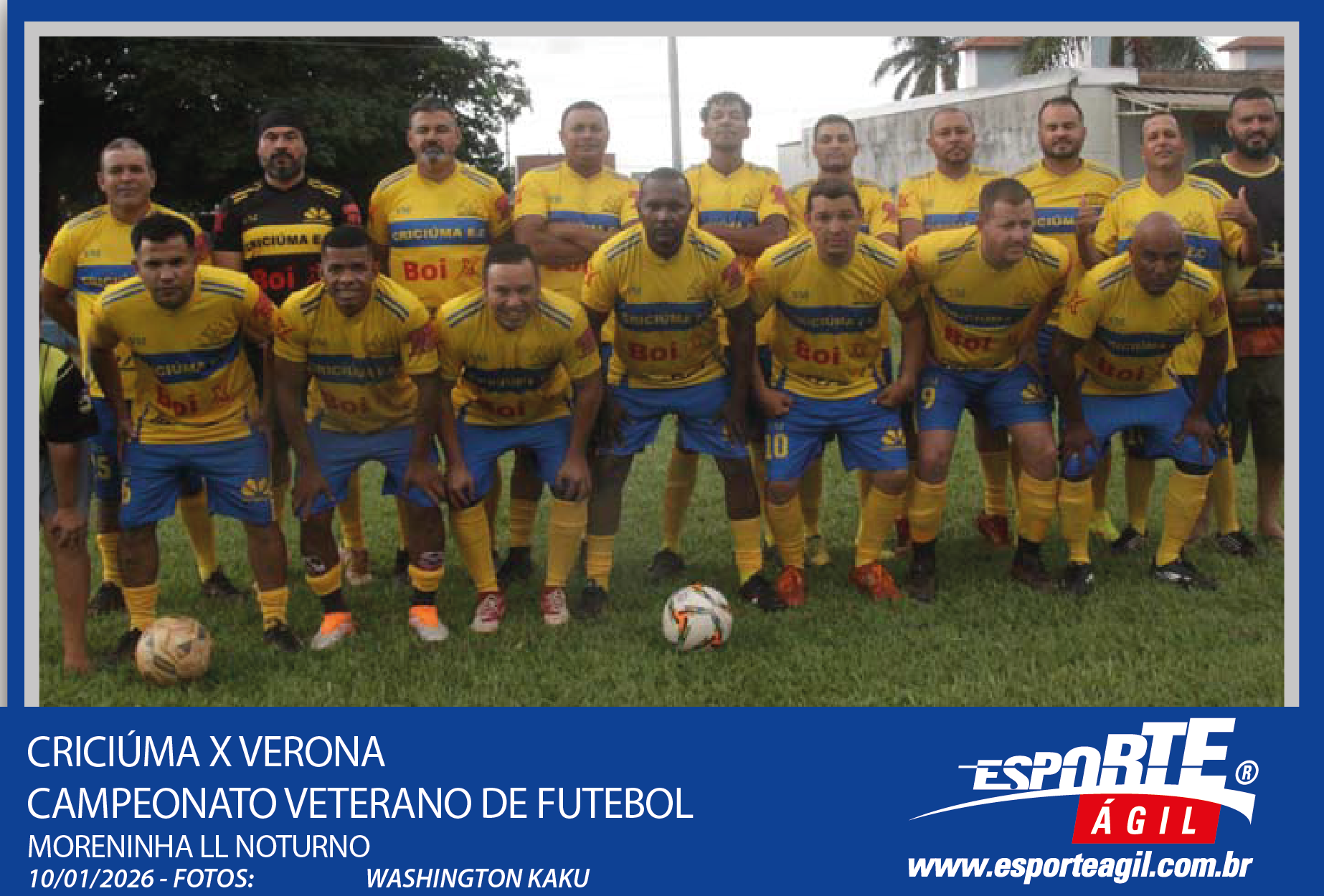 Criciúma x Verona campeonato Veterano de Futebol da Moreninh...