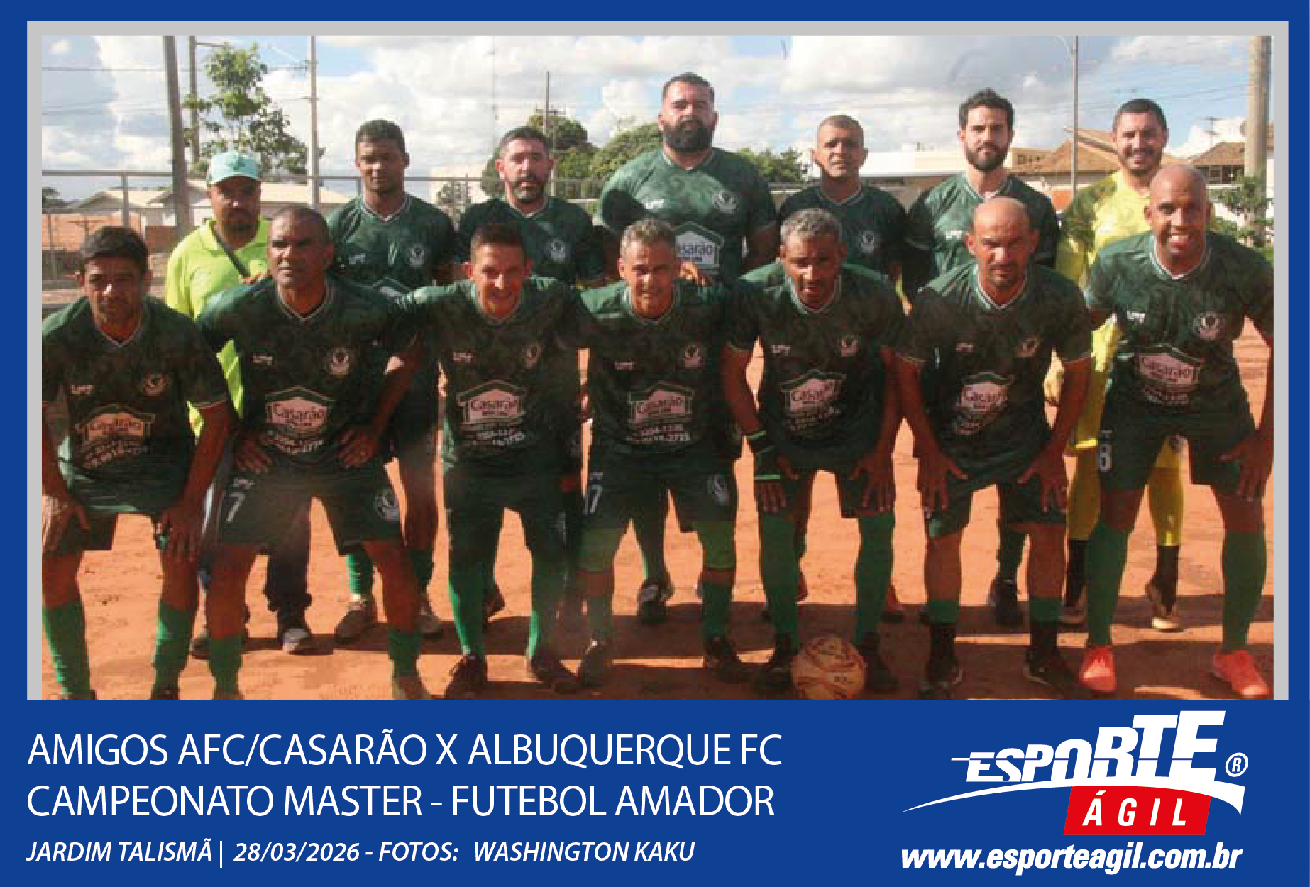 Amigos AFC/Casarão x Albuquerque FC - Campeonato Master - Fu...
