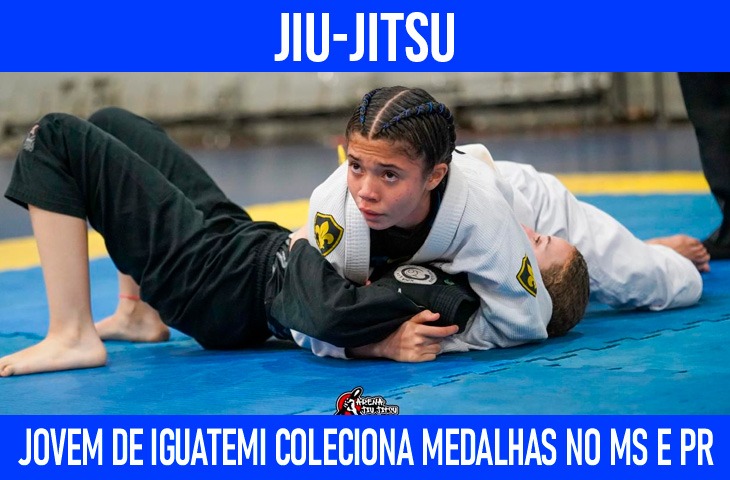 Jovem de Iguatemi inicia no jiu-jitsu com apoio do pai e coleciona medalhas no MS e PR