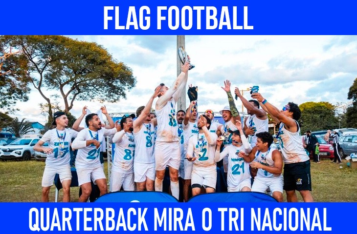 Quarterback mira o tricampeonato nacional de flag football com os Predadores