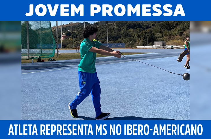 José Antônio Escobar representa o Brasil no Campeonato Ibero-Americano Sub-18 de Atletismo
