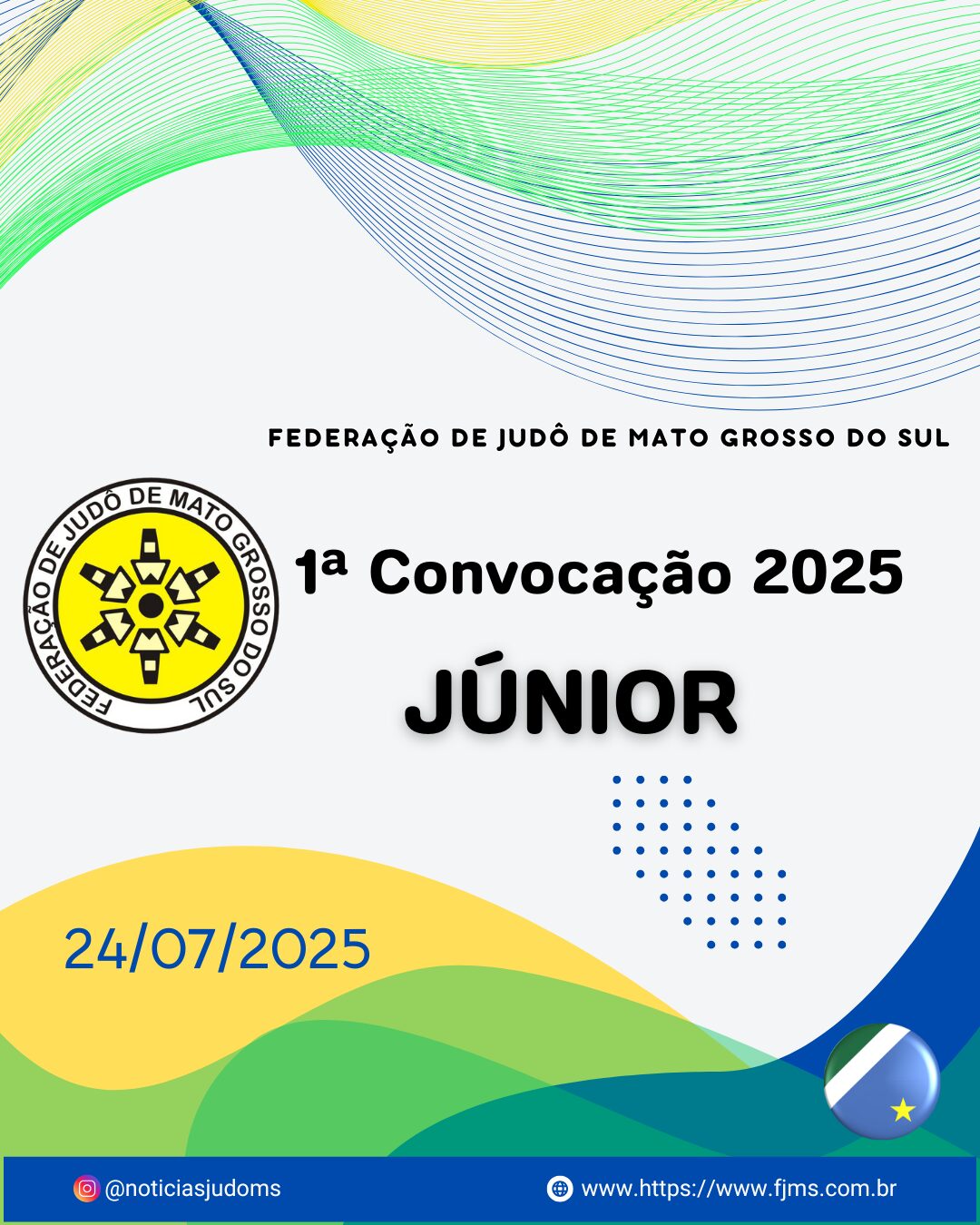 FJMS divulga 1ª convocação oficial para o Campeonato Brasileiro Júnior 2025