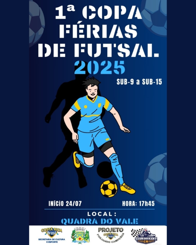 Costa Rica dá início hoje à 1ª Copa de Férias de Futsal com jogos