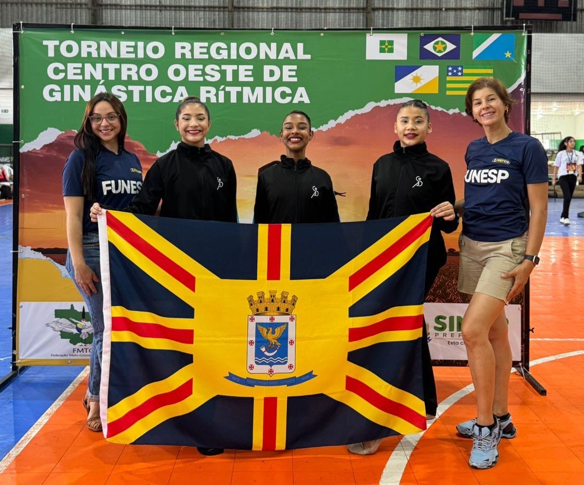 Ginástica Rítmica da Funesp conquista pódio no Torneio Regional Centro-Oeste