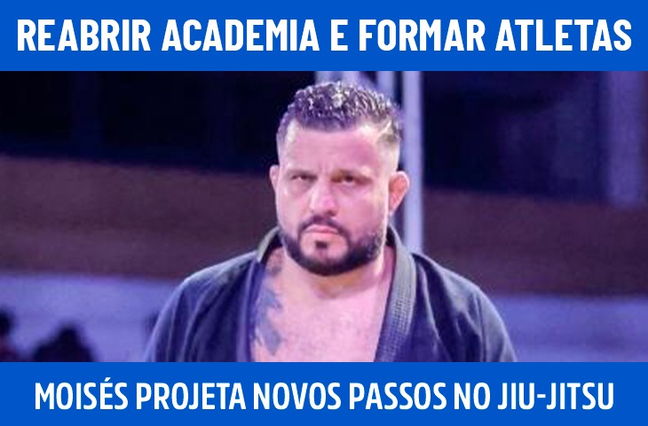 Reabrir academia e formar atletas: Moisés Flores projeta novos passos no jiu-jitsu