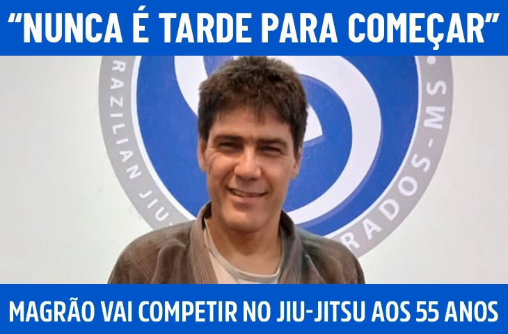 “Nunca é tarde para começar”: Magrão vai competir no jiu-jitsu aos 55 anos