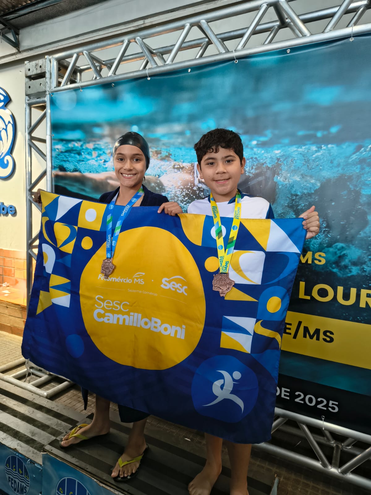 Sesc Camillo Boni conquista 2° lugar no circuito de natação FEDAMS