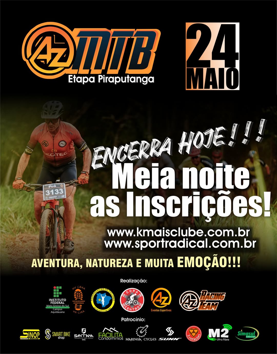 Inscrições para etapa de mountain bike e...
