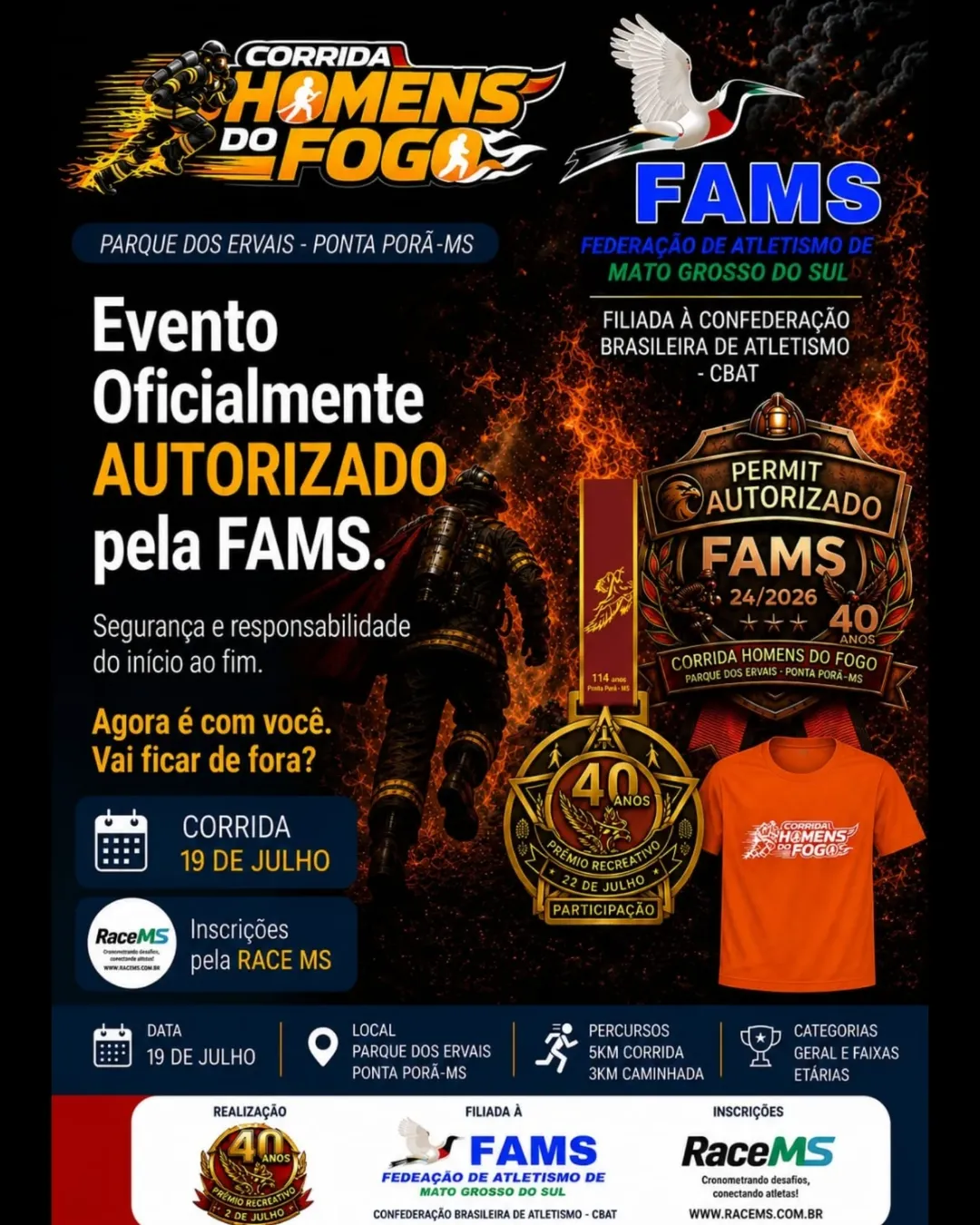 Corrida Homens do Fogo terá edição espec...
