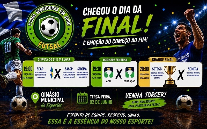 Chegou o Dia da Grande Final da 2ª Copa...