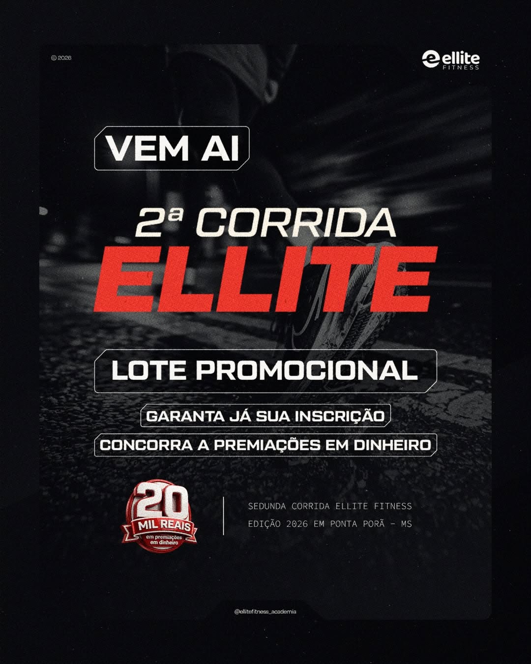 Corrida Ellite 2026 terá edição em setem...