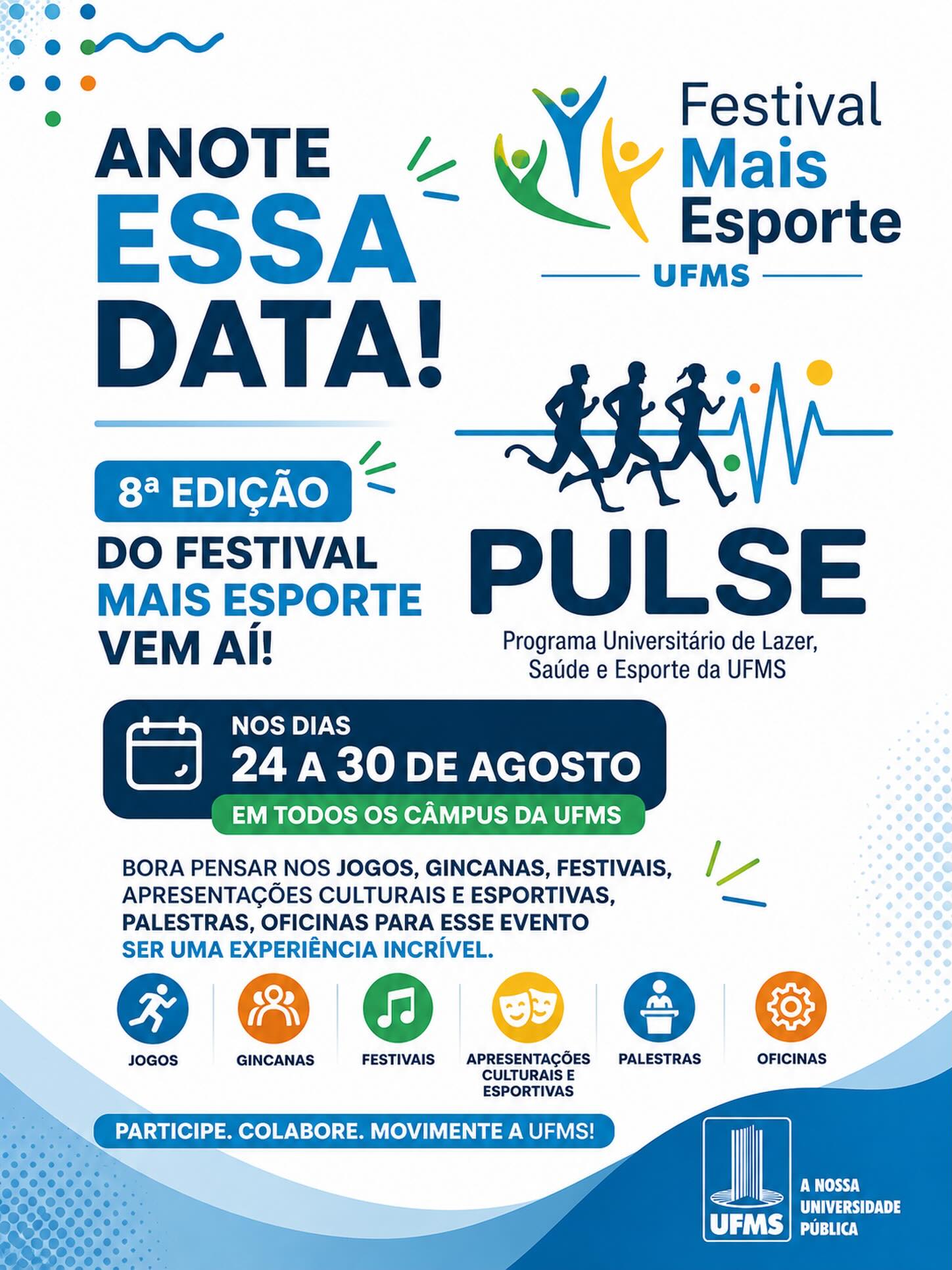 8º Festival Mais Esporte UFMS reunirá es...