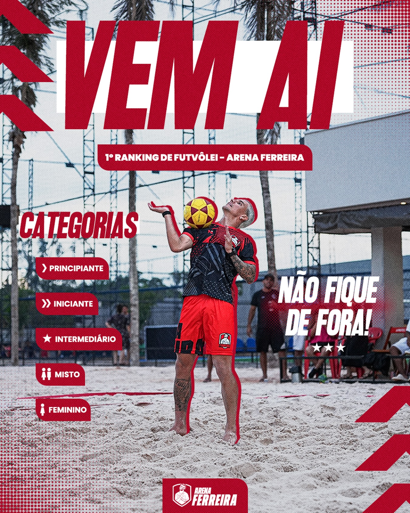 Arena Ferreira anuncia 1º Ranking de Fut...
