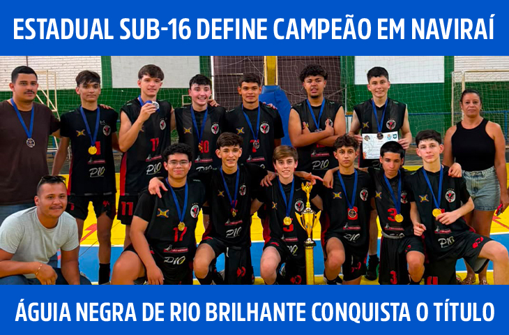 Estadual Sub-16 define campeões em Navir...