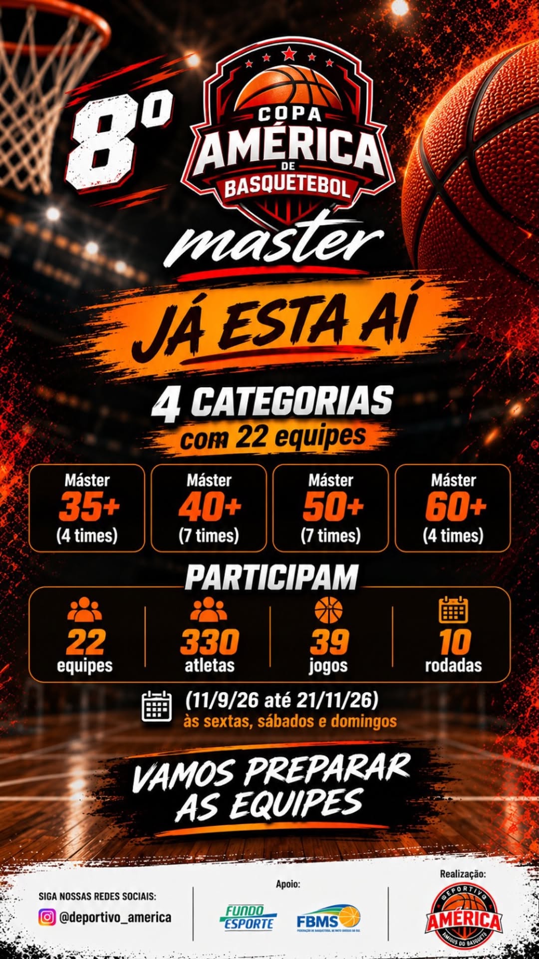 8ª Copa América Master de Basquete reúne...