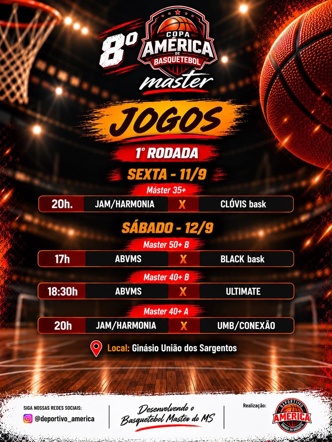 8ª Copa América Master começa nesta sext...