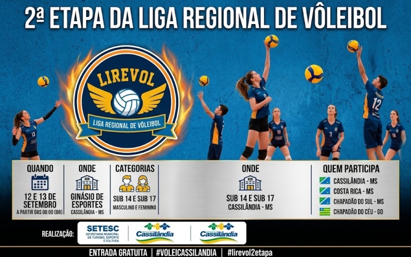 Cassilândia recebe 2ª etapa da Liga Regi...