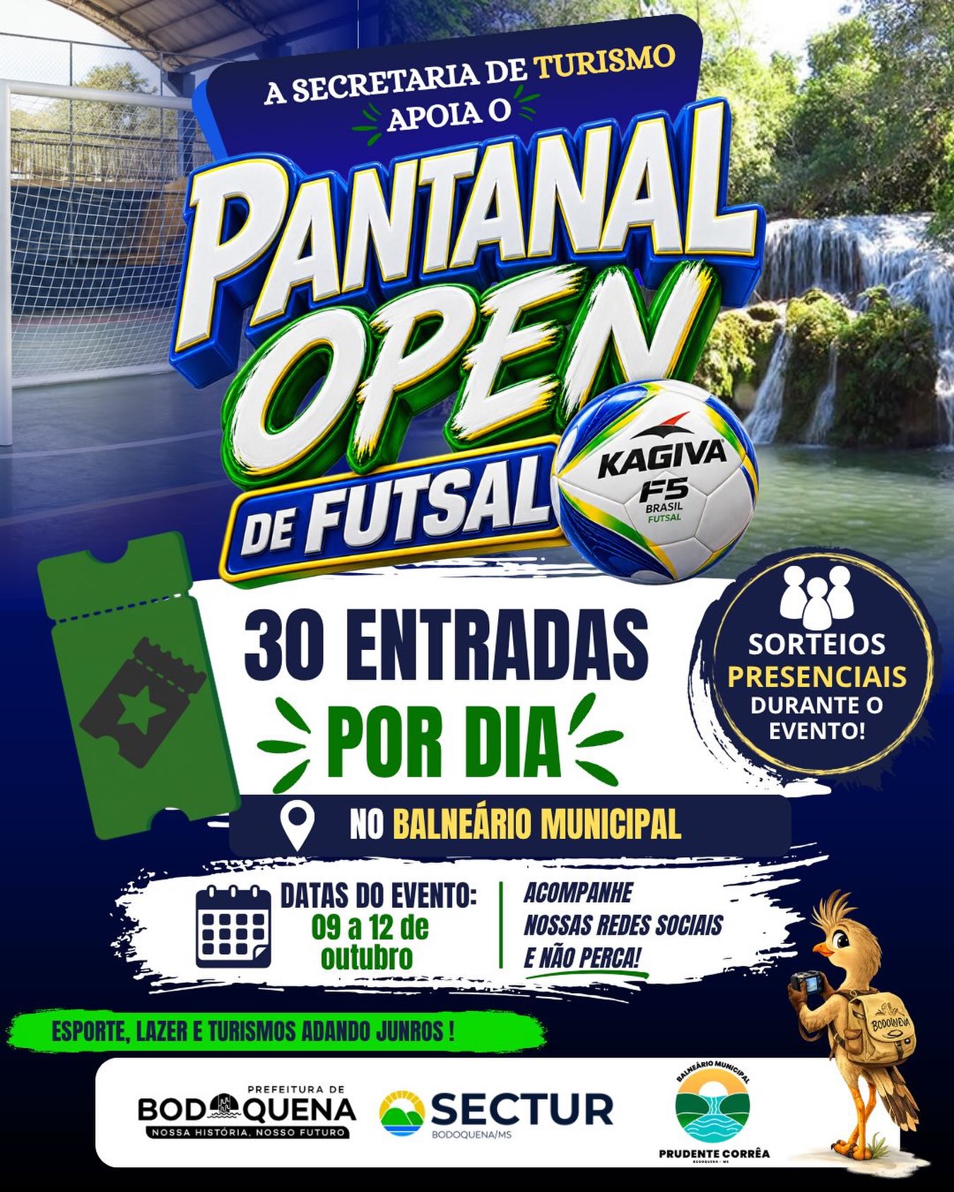 Pantanal Open de Futsal terá sorteio de...