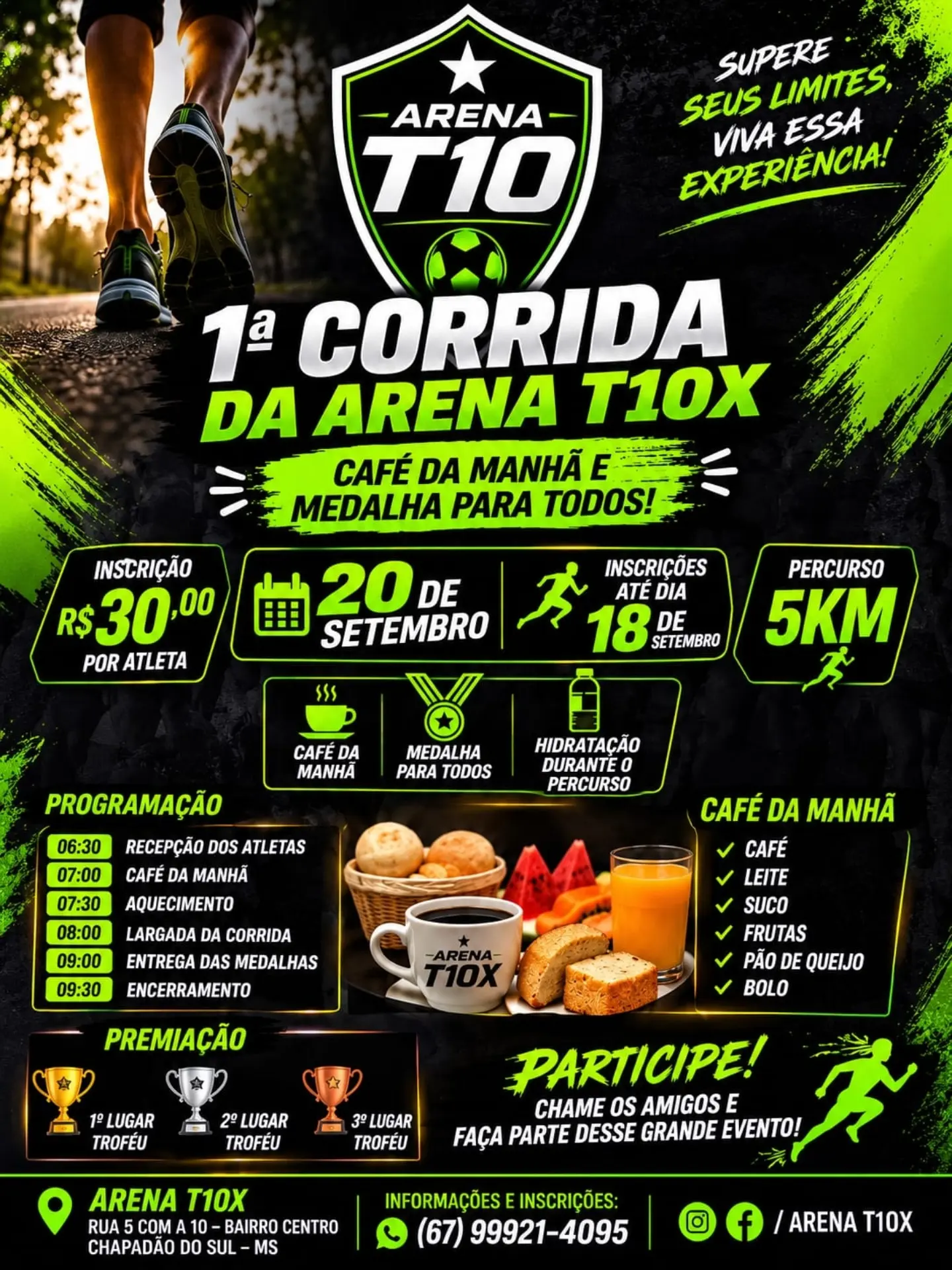 Arena T10X anuncia primeira corrida com...