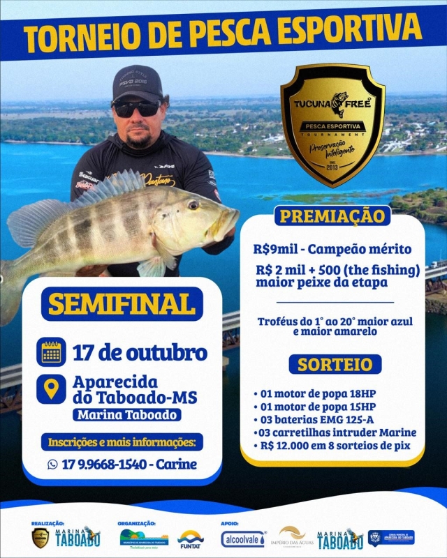 Torneio de Pesca Esportiva terá semifina...