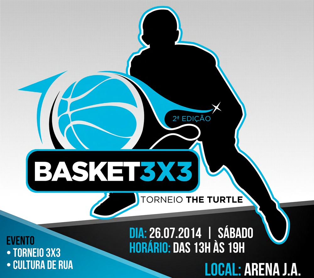 Torneio The Turtle 3x3 acontece esse final de semana