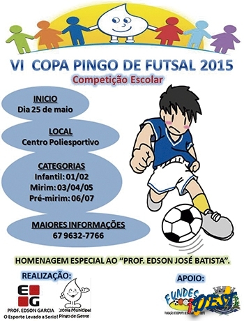 VI Copa Pingo de Gente de Futsal acontece em São Gabriel
