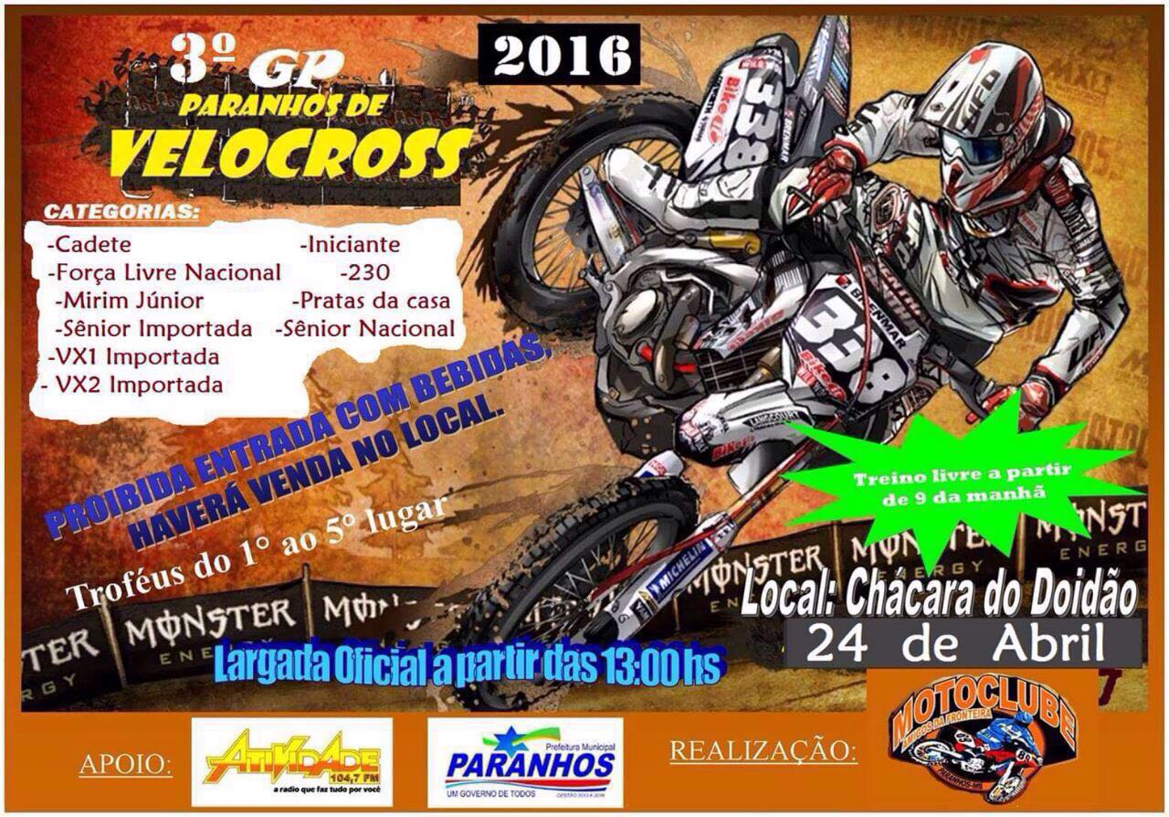 GP Paranhos movimenta o Velocross da fronteira no domingo