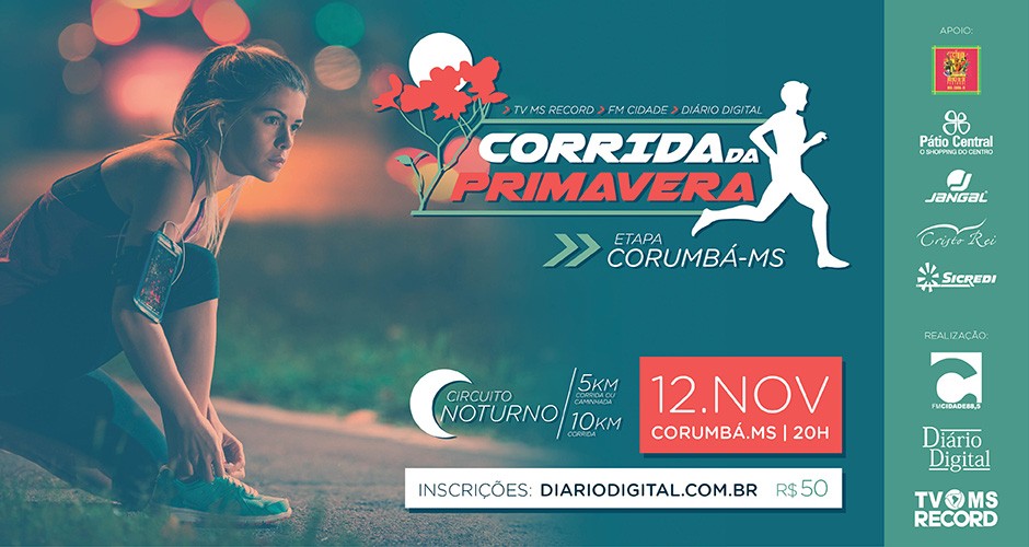 Corrida da Primavera recebe inscrições em TV e rádio 
