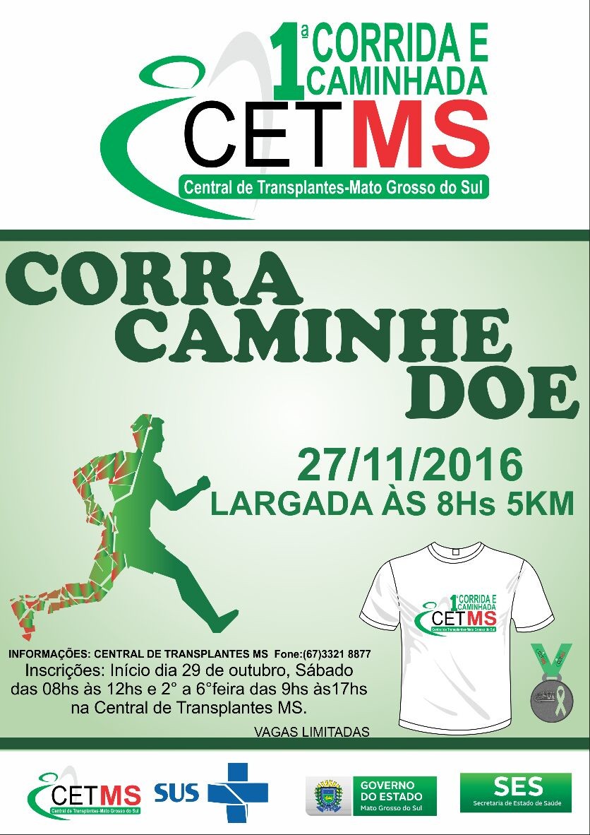 Corrida do CETMS acontece no dia 27 em Campo Grande