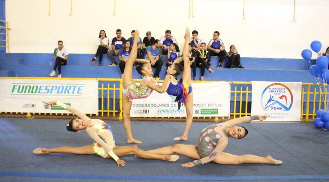Capital domina ginástica rítmica nos Jogos Escolares de MS