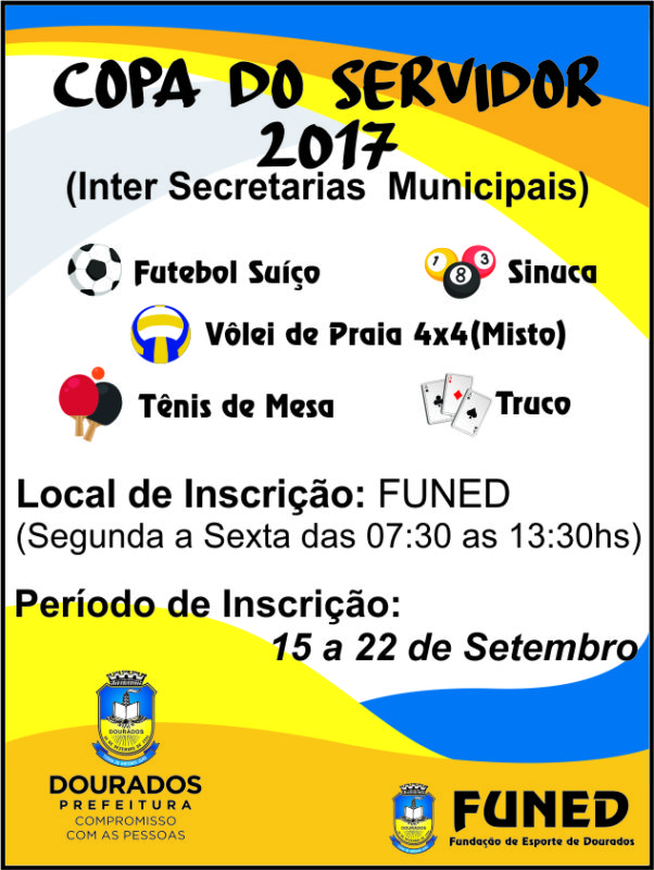 Funed abre inscrição para a Copa do Servidor 2017