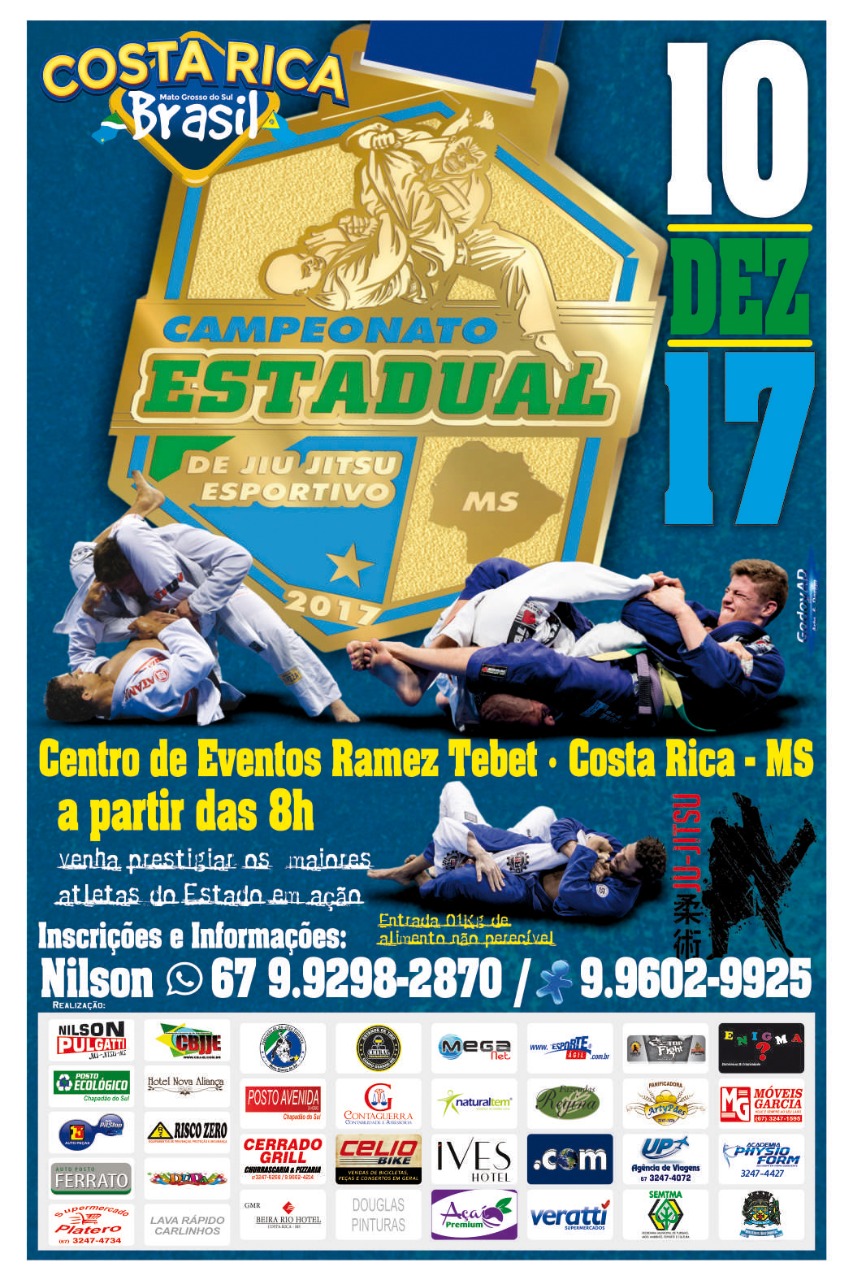 Costa Rica sedia Campeonato Estadual neste domingo