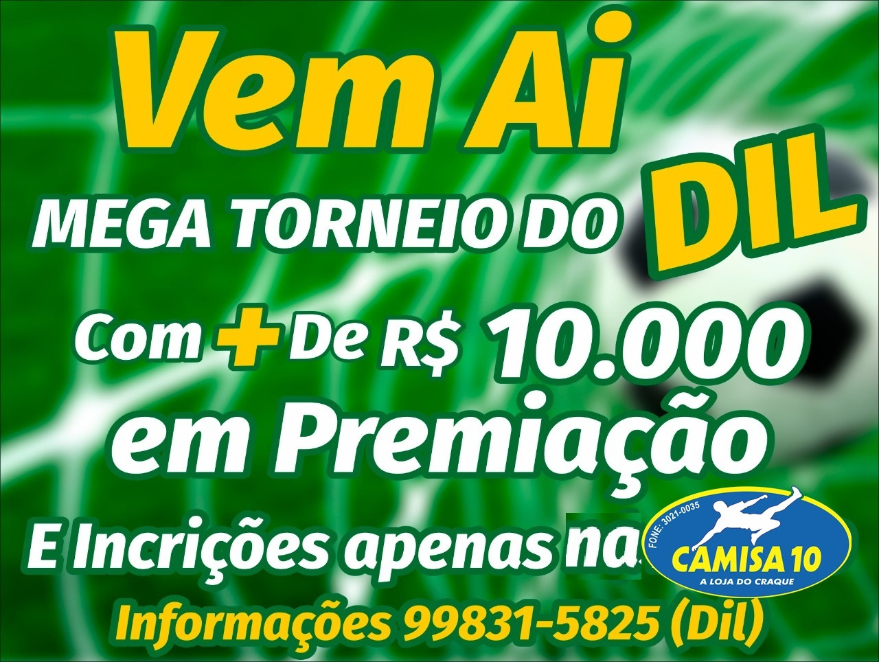 Torneio com prêmio de R$ 11 mil segue com inscrições abertas