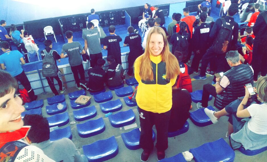 Atleta de MS comemora aprendizagem em Mundial de Taekwondo