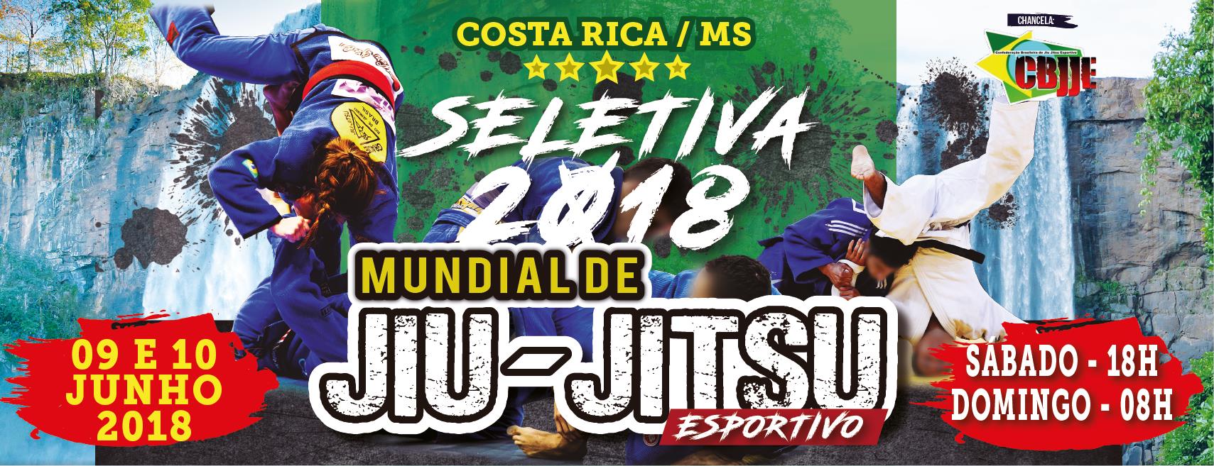 Costa Rica será sede da Seletiva para Mundial de Jiu-Jitsu em junho