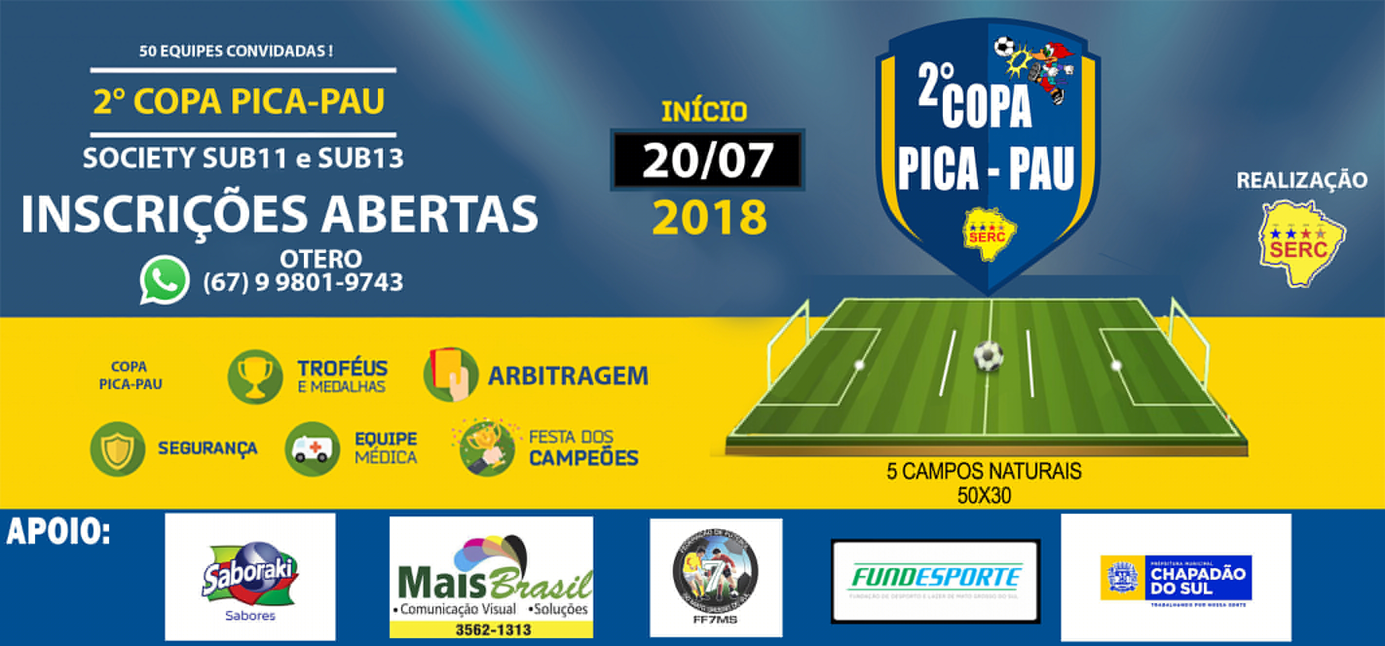Chapadão do Sul sedia campeonato de base 