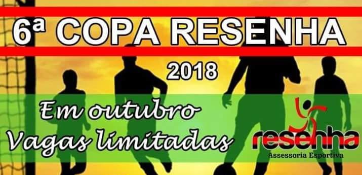 6ª Copa Resenha dará mais de R$ 5,5 mil em premiação total