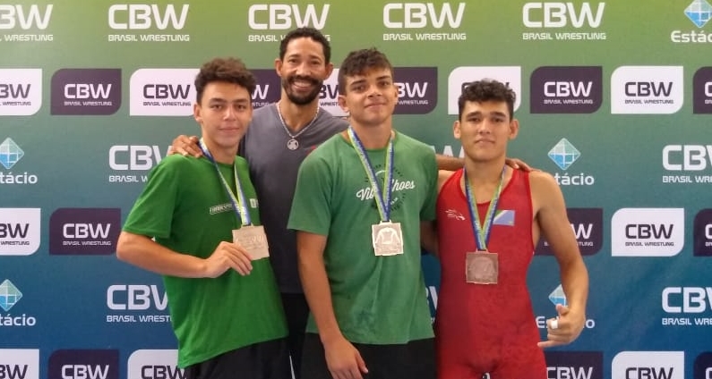 Três atletas de MS são medalhistas no Brasileiro de Luta Olímpica