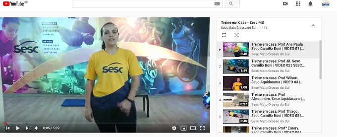 Sesc dá dicas de atividades físicas para fazer em casa